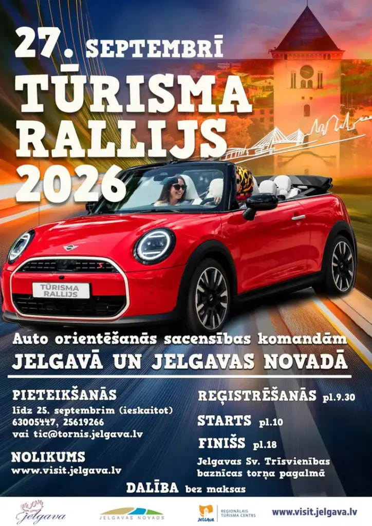 Jelgavā notiks auto orientēšanās rallijs: kā pieteikties
